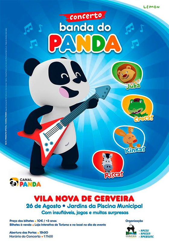 Festa com a Banda do Panda em Vila Nova de Cerveira