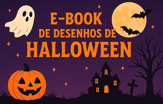 Livro para colorir especial Halloween